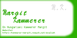 margit kammerer business card